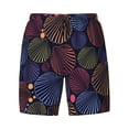 thumbnail image 4 of Lsque Mens Swim Trunks Colorful Shells Pattern - Bathing Suit Compression Liner - Beach Swim Shorts Swimwear - (S-3XL) - Stretch Quick Dry -Medium, 4 of 9