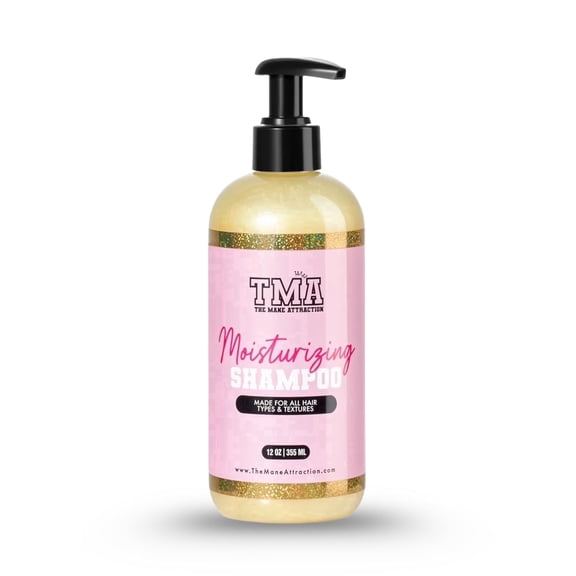 The Mane Attraction Moisturizing Adult Shampoo Plus Conditioner with Lemongrass, Natural Scent, 12 Fl Oz