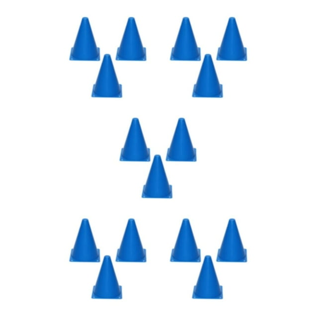 Guardoinrt 1/2/3/5 3pcs/set Reflective Football Basketball Training Cones - Suitable For All Weathers Football Road Flat Soccer Training Blue 23cm 5PCS