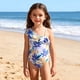 thumbnail image 1 of Traje de baño de una pieza para mujer, conjuntos de bikini para mujer, traje de baño de una pieza con estampado de moda para niñas de mediana a pequeña, traje de baño para vacaciones en la playa para, 1 of 8