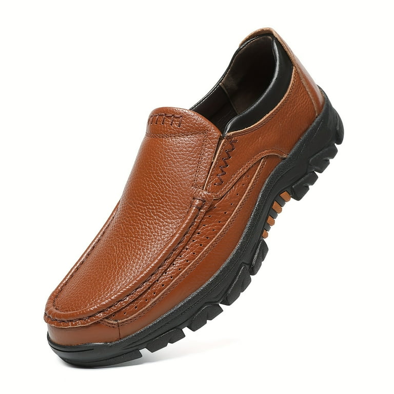 Elegant Slip On Men s Dress Shoes for Outdoor Elegance Durable Non Slip Versatile Formal Footwear for All Seasons Walmart