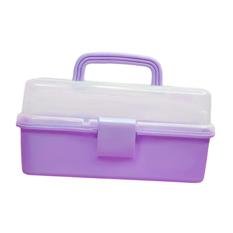 Lunchbox.com Standard Plain Sturdy Metal Storage Box with Plastic Handle -  Customizable DIY Tin for Art Work, Crafts and Scrapbook Fun Activities