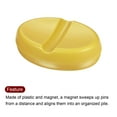 thumbnail image 4 of Unique Bargains Magnetic Pin Cushion with 100pcs Plastic Head Pins, Magnetic Pins Holder Yellow, 4 of 6