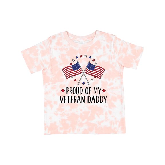 Inktastic Military Veteran Daddy Proud Son Daughter Boys or Girls Toddler T-Shirt