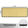 thumbnail image 5 of Kitchen Rugs Sets Of 2,Yellow and White Checkerboard Pattern Anti Fatigue Kitchen Mat Rugs Non Slip Washable,Decorative Kitchen Floor Mats for Kitchen,Sink,Laundry,17"x47"+17"x47", 5 of 5