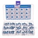 thumbnail image 2 of Whataatahia 15 valores 150 piezas 100 Ohm - 2M Ohm Kit de clasificación de resistencia variable Potenciómetro de 6 mm empaquetado en caja de plástico transparente, 2 of 5