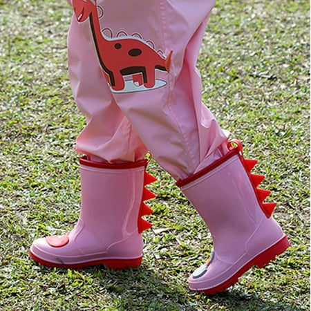 

Rain Boots for Kids Non Slip Wear Resistant Waterproof Rain General Purpose Rubber Boot Children Outdoor Rain Boots Warm Snow Boot Fashion Ankle Booties and Garden Boots