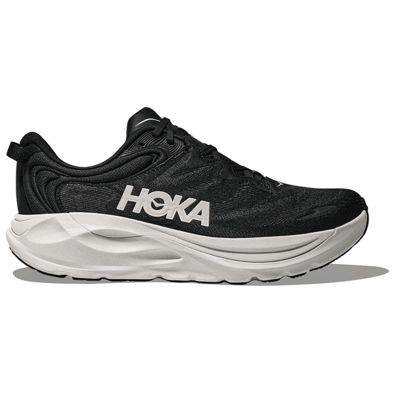Hoka Women's Gaviota 6 Everyday Running & Walking Shoes, Size 9 US ( EXTRA WIDE ), Black/White