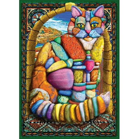 UPC: 0709786066056 | Willow Creek Press Cairn Stone Cat 1000-Piece Puzzle