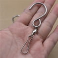 thumbnail image 4 of 8 Pcs Clip Pivotant Suspendu Crochets en Acier Inoxydable S Rotation Spirale pour Carillon Ou Ornements Crochets, 4 of 8