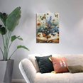 thumbnail image 5 of 12x16 inch Canvas Frameless Picture Book,Flower & Butterfly,Home Room Study Accessory Poster,Farmhouse Yard Garden,Living Room,Bedroom Wall Decor Prints,Cafes,Florists Decor Modern Paintings, 5 of 6