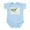 Sky Blue, variant on - Worth The Wait Short Sleeve Infant Boy Body Suit - Baby Light Bodysuit, Size Newborn - 24 Months