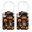 Multi2, variant on RATGON 2 Pack Luggage tag PU Leather with Stainless Steel Loop Pumpkin Blue Magic Hat Travel Trip