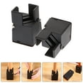 thumbnail image 1 of ETHZZLE 4pcs Bed Risers Adjustable Frame Riser Black Heavy Duty ABS For Homeowners, 1 of 8