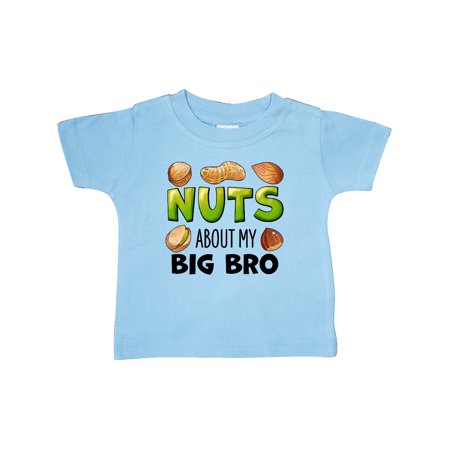 

Inktastic Nuts About My Big Bro Peanut Almond Pistachio Gift Baby Boy or Baby Girl T-Shirt