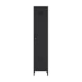 thumbnail image 1 of Pemberly Row Armoire de Rangement à 15 Casiers Simples avec 5 Tablettes Ajustables, Noire, 1 of 12