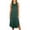 Army Green, variant on Vivianyo HD Women's Sleeveless Round Neck Midi Dress, Side Slit Loose Fit Casual T-Shirt Dress with Pockets, Women's Hot Pink, Sizes S-2XL
