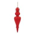 thumbnail image 4 of Melrose Red Wood Finial Drop Ornament Set of 6, 4 of 5