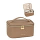 thumbnail image 1 of Bolsa de maquillaje Prite, organizador portátil de cosméticos, impermeable, marrón, 1 of 7