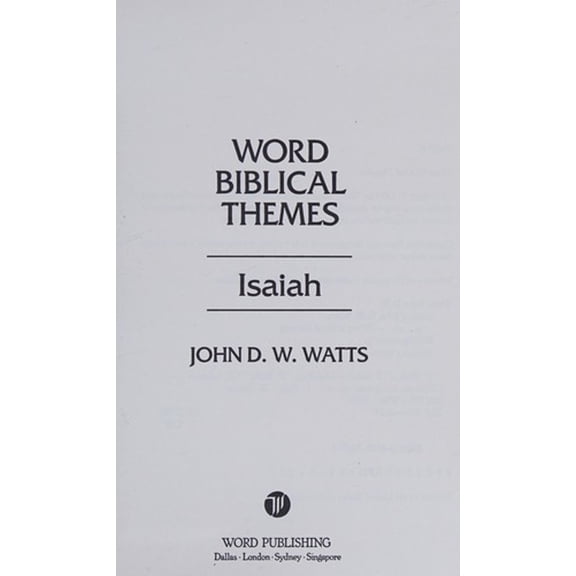 Pre-Owned Isaiah (Hardcover) 0849906695 9780849906695