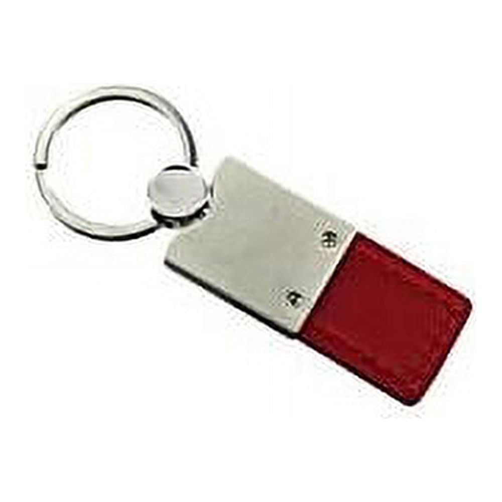 Ford F-350 Keychain & Keyring - Duo Premium Red Leather
