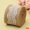 thumbnail image 3 of CAROOTU Rustic Burlap Lace Ribbon Roll for Burlap Decoration Wedding Party Decor Home Embellishment DIY, 3 of 7
