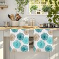 thumbnail image 4 of Teal Green Dandelion Kitchen Towels Set of 1, Modern Minimalist Flower Watercolor Absorbent Dish Towels for Kitchen, Microfiber Hand Towel, Quick Drying Tea Towel for Cleaning Decorative Dishcloths, 4 of 7