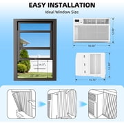 Electactic 10,000 BTU Window Air Conditioner with Remove Control , for Room AC Unit air conditioner , Cools up to 450 Sq. Ft