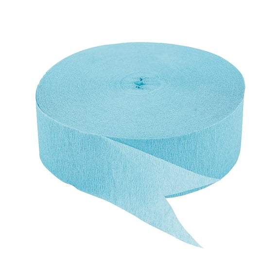Ice Blue Jumbo Paper Streamer, Party Decor, Party, 1 Pieces