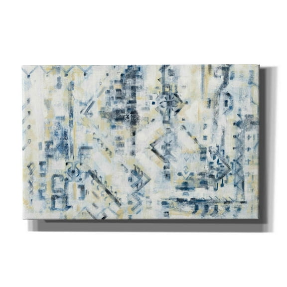 Epic Graffiti 'Scattered Indigo' by Silvia Vassileva, Canvas Wall Art, 40"x26"