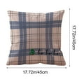thumbnail image 3 of Luoshdecor Christmas Pillow Covers,18x18 in Decorative Farmhouse Snowman Christmas Tree Blue White Pillow Covers for Winter Holiday Home Sofa Decoration, 3 of 7