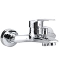 thumbnail image 2 of Grifo mezclador de ducha Triple montado en la pared para bañera de baño doméstico de cobre con rosca G1/2 pulgadas, 2 of 14
