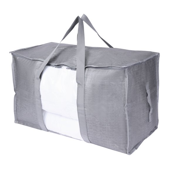 Unique Bargains 1 Pack Clothes Storage Bags Moving Bags Grey 27*14*15in