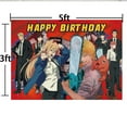 thumbnail image 6 of Chainsaw Man Background Wall Decor Taspestry Post Banner Backdrop Party Supplies, 6 of 6