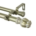 thumbnail image 3 of 1" Dia Adjustable 66"-120" Double Curtain Rod with Etta Finials - Light Gold,(100-03-663-D), 3 of 3
