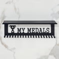 thumbnail image 4 of Medal Hanger Display Rack, Wall-Mounted Trophy Shelf for Sports, Gymnastics, Soccer, Football, Basketball, Ideal for Organizing Medals and Awards, 4 of 6