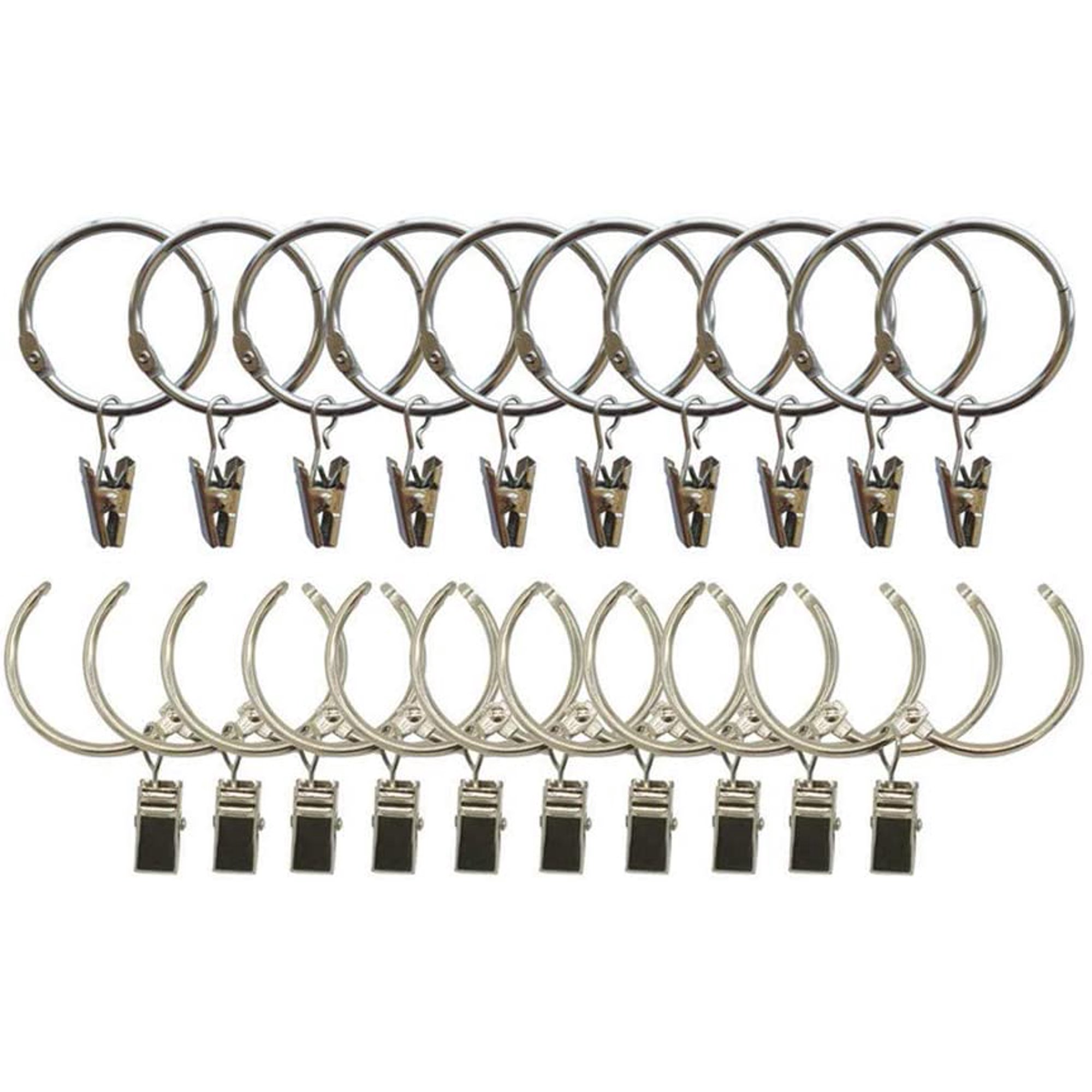 Curtain Clips With Rings 3 Inch Interior Diameter Easy To Open And