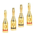 thumbnail image 1 of Gold-plated Copper Material Banana Adapter, Speaker Connector, For Commercial Audio, 1 of 8