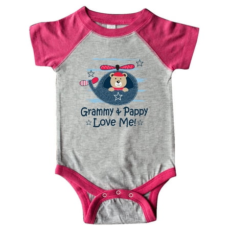 

Inktastic Grammy and Pappy Love Me Gift Baby Boy or Baby Girl Bodysuit