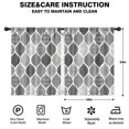 thumbnail image 2 of Blackout Kids Curtains,Black and White Geometric Quatrefoil Pattern Childrens Insulated Curtains Set Of 2,Bedroom Essentials,Toddler Room Decor 42x54in(106x137cm), 2 of 5