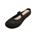 thumbnail image 2 of Miluxas Women's Ballet Shoes Comfortable Slip on Round Toe Flat Casual Shoes for Walking, Driving, Dressy Black 7.5(40), 2 of 9