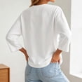 thumbnail image 4 of BOOMNY Women's Long Sleeve Base Tshirts Crew Neck Solid T-Shirt Lightweight Fall Tee Tops for Women, 4 of 6
