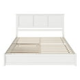 thumbnail image 2 of Felicity King Wood Platform Bed with Panel Footboard & Twin XL Trundle in White, 2 of 5