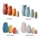 thumbnail image 5 of Color tamaño pingüino juguetes a juego regalos juguete Montessori para niños niñas () azul, 5 of 7