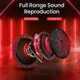 thumbnail image 5 of Pyle Dual 5.25” Waterproof Marine Speakers, 2-Way Full Range Stereo Sound, 100 Watt Marine Audio System (Black), 5 of 5