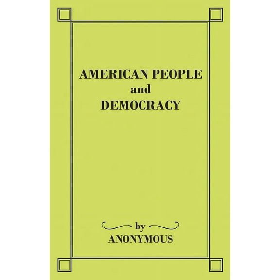 American People and Democracy, (Paperback)