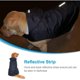 thumbnail image 4 of Chubasquero para perros con capucha, orificio para el cuello y rayas reflectantes seguras, chaqueta impermeable ultraligera, transpirable y 100 % impermeable para perros de tamaño mediano (6xl) azul, 4 of 5