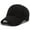 Black, variant on Bibifish Mens Baseball Cap Solid Color Letter Embroidery Detail Baseball Cap Breathable Soft Casual Daily & Travel Curved-Brim Uv Protection Cap