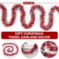 thumbnail image 3 of 33FT Tinsel Christmas Garland Metallic Twist Shiny Garland for Christmas Tree Decorations, Xmas Holiday Hanging Garland for Home Indoor Outdoor Party Supplies Decor, 3 of 7
