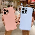 thumbnail image 4 of Korea Leather Texture Case For iPhone 15 14 13 12 Mini 11 Pro Max XS XR 8 7 Plus Plain Original Silicone Soft Shockproof Cover, 4 of 5